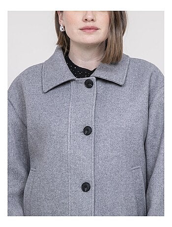 Chaqueta corta efecto lana UPARLIE