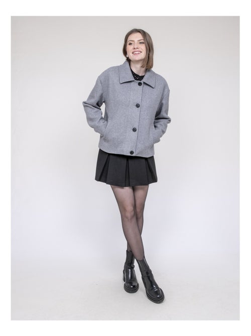 Chaqueta corta efecto lana UPARLIE - Kiabi