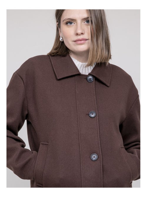 Chaqueta corta efecto lana UPARLIE - Kiabi