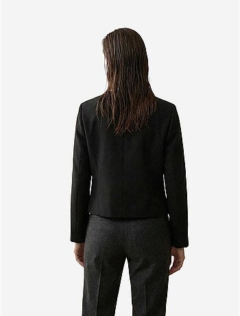 Chaqueta corta entallada de tweed con botones my fashion