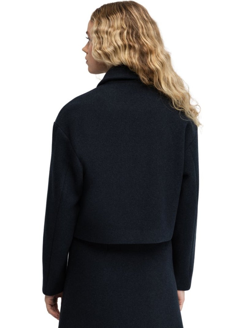 Chaqueta corta lana mujer mujer strodet-w Negro - Kiabi