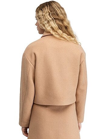 Chaqueta corta lana mujer mujer strodet-w sand