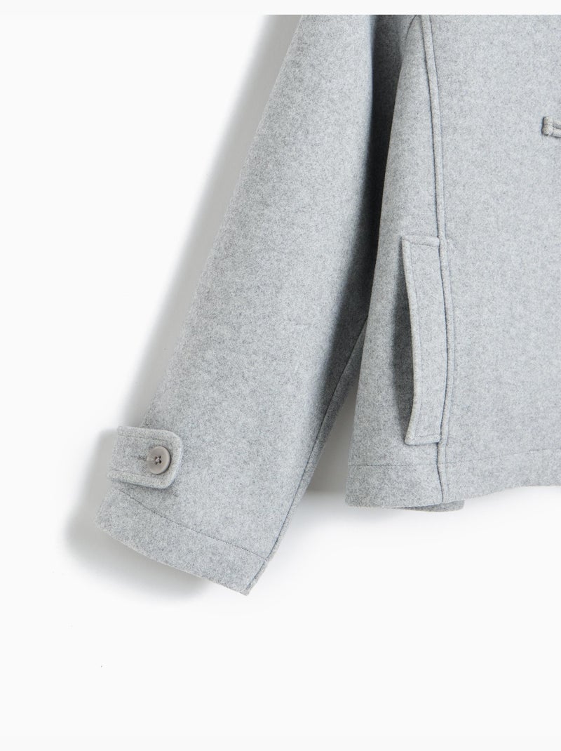 Chaqueta corta, mo fashion Gris - Kiabi