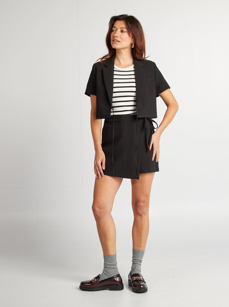 Chaqueta corta negro - Kiabi