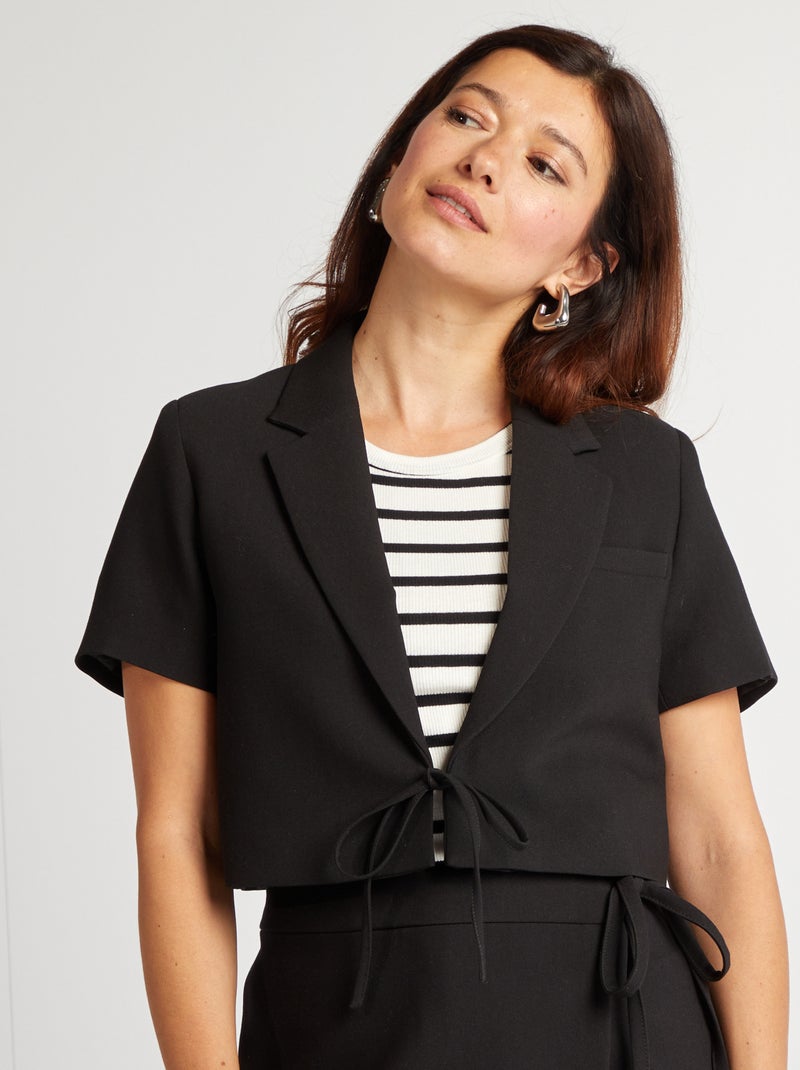 Chaqueta corta negro - Kiabi