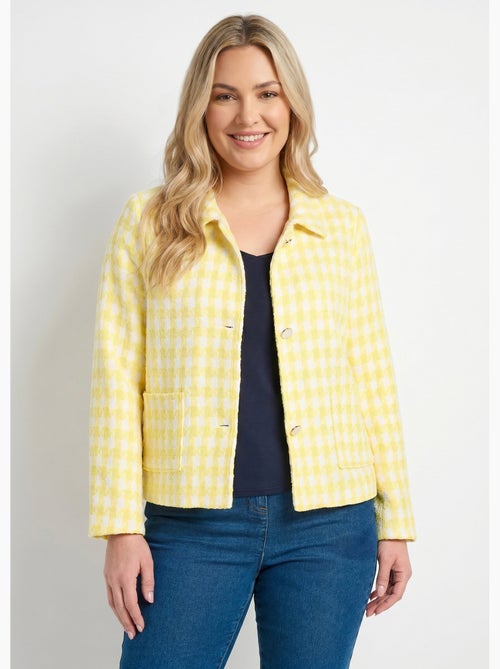 Chaqueta corta pata de gallo - Afibel - Kiabi