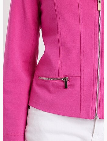 Chaqueta corta recta con cremallera de punto Milano - AFIBEL