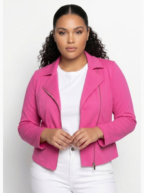 Chaqueta corta recta con cremallera de punto Milano - AFIBEL - Kiabi