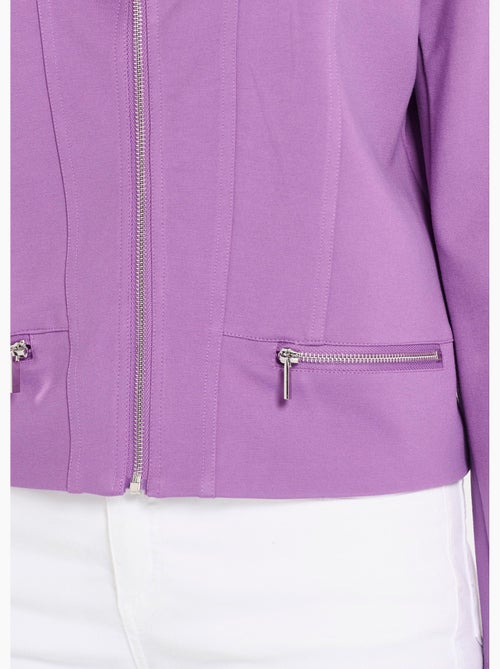 Chaqueta corta recta con cremallera de punto Milano - AFIBEL - Kiabi