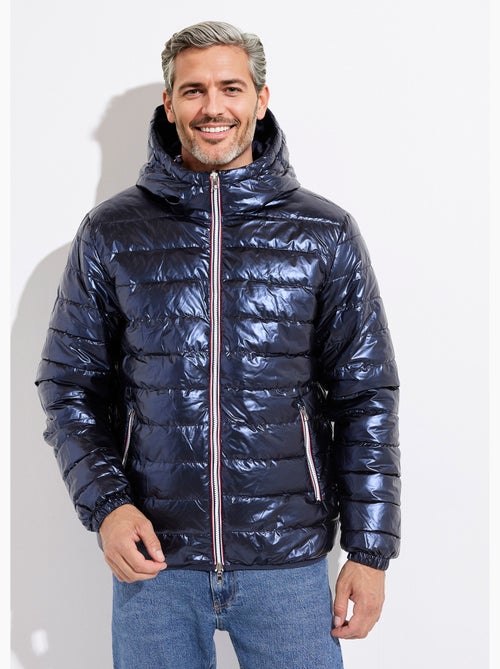 Chaqueta corta reversible de plumas con capucha - AFIBEL - Kiabi
