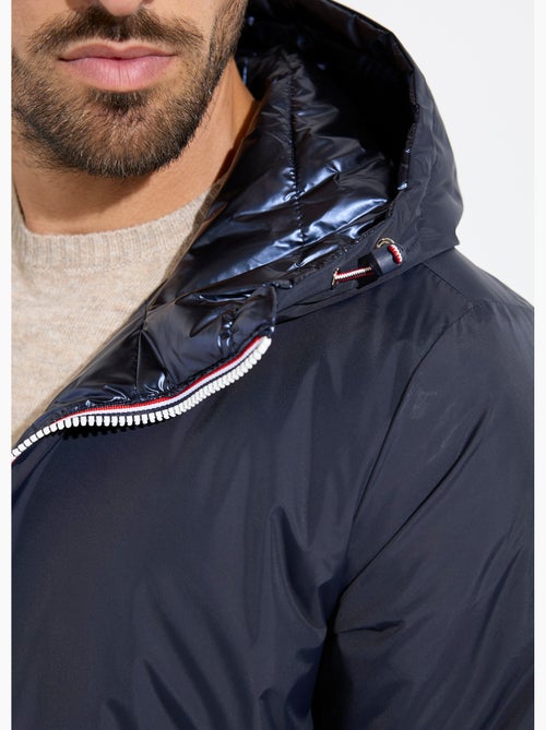 Chaqueta corta reversible de plumas con capucha - AFIBEL - Kiabi