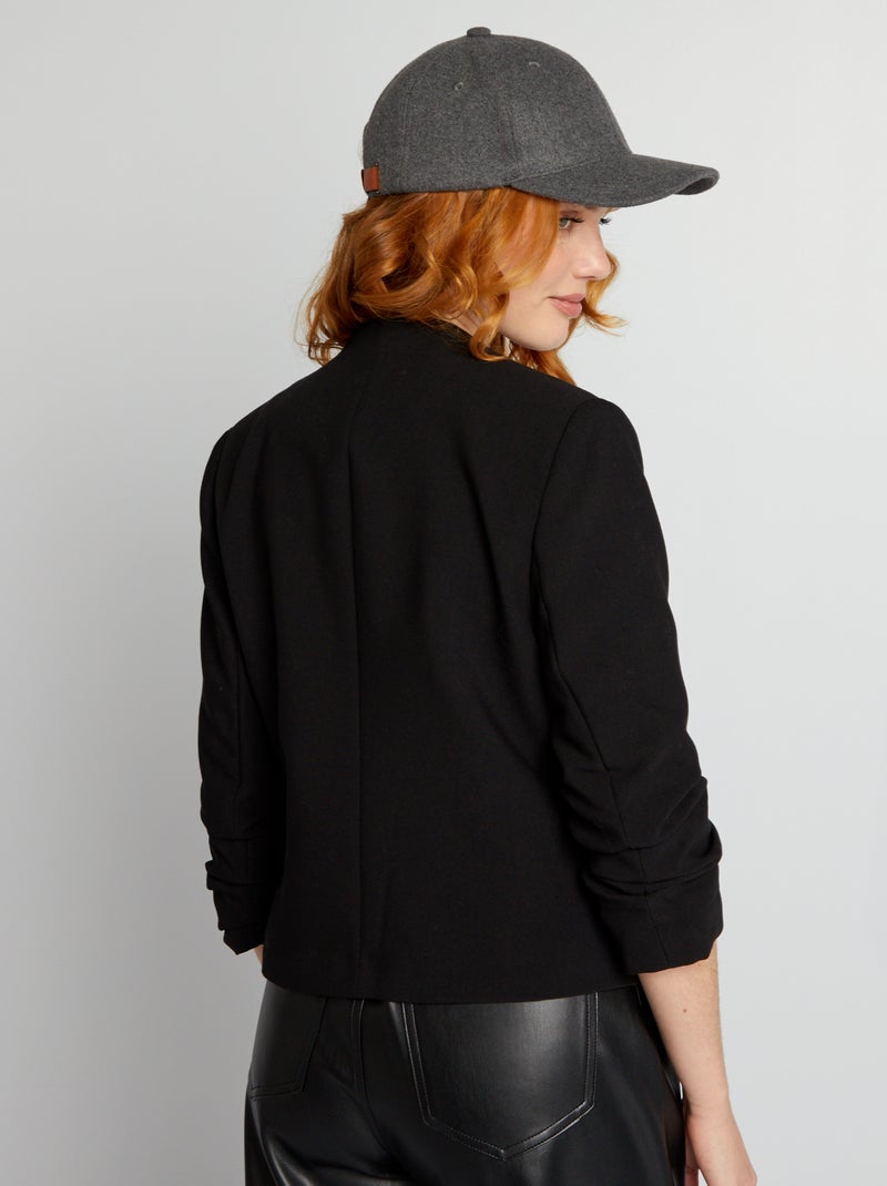 Chaqueta corta tipo blazer NEGRO - Kiabi