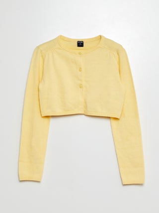 Chaqueta corta tipo bolero de canalé
