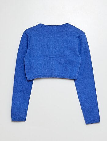 Chaqueta corta tipo bolero de canalé