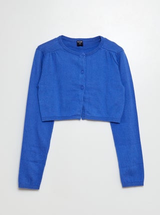 Chaqueta corta tipo bolero de canalé