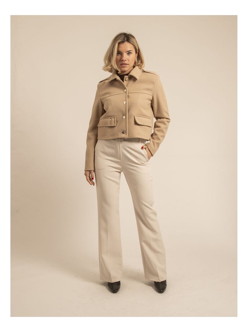 Chaqueta corta UTENA Beige - Kiabi