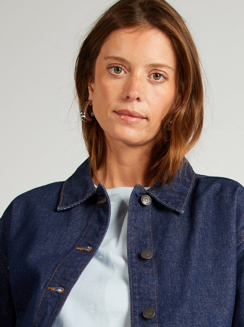 Chaqueta corta vaquera AZUL - Kiabi