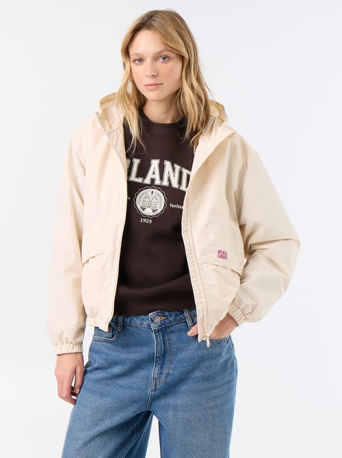 Chaqueta cortavientos con capucha - Kiabi Chaqueta cortavientos con capucha - Kiabi