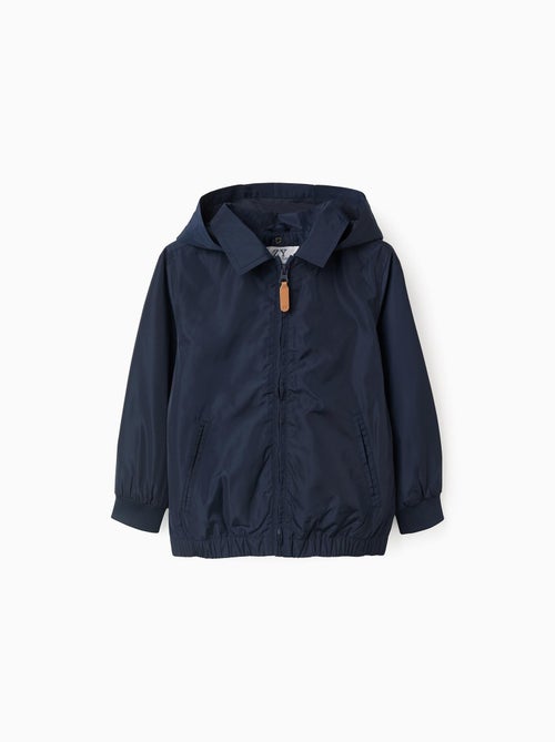 Chaqueta cortavientos con capucha desmontable - Kiabi