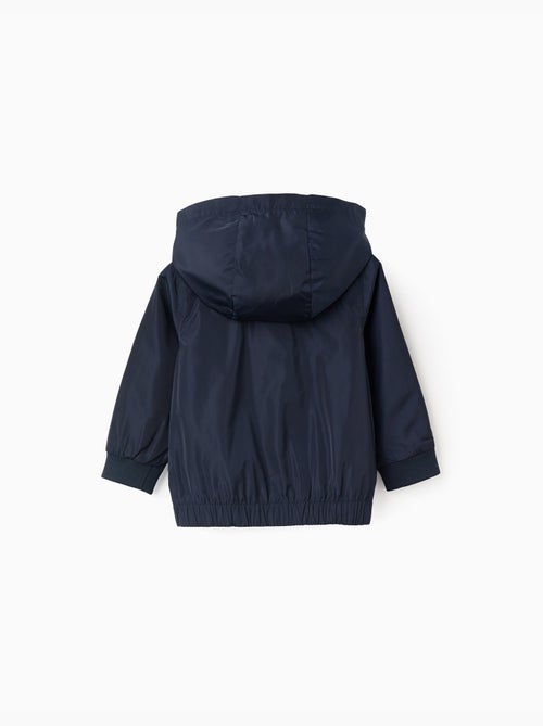 Chaqueta cortavientos con capucha desmontable - Kiabi