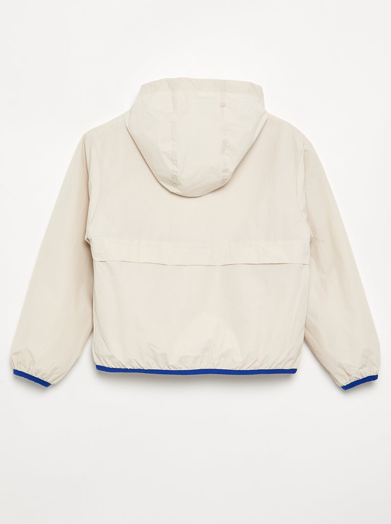 Chaqueta cortavientos con capucha Gris - Kiabi