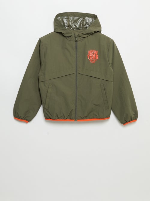 Chaqueta cortavientos con capucha - Kiabi