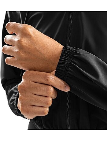 Chaqueta cortavientos crop ultraligera entrenamiento mujer fitness mujer pando