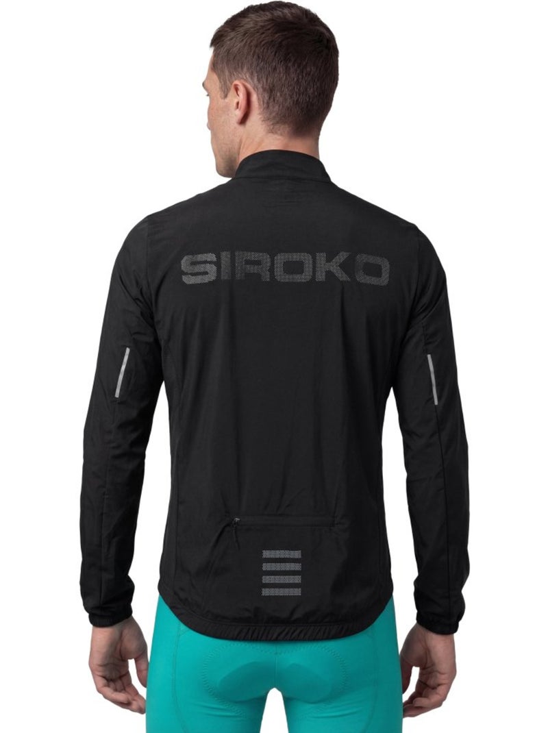 Chaqueta cortavientos ultraligera ciclismo hombre hombre j4 windbreak Negro - Kiabi
