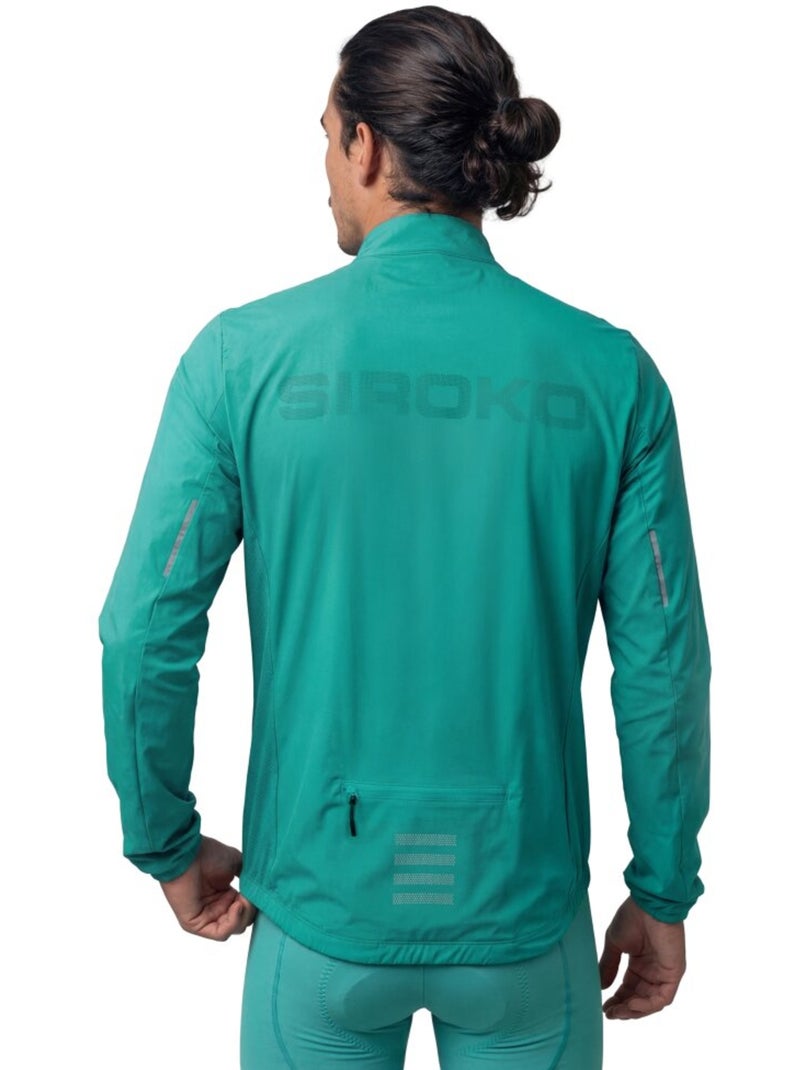 Chaqueta cortavientos ultraligera ciclismo hombre hombre j4 windbreak Verde - Kiabi