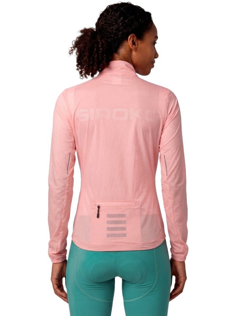 Chaqueta cortavientos ultraligera ciclismo mujer mujer j4-w windbreak Coral - Kiabi