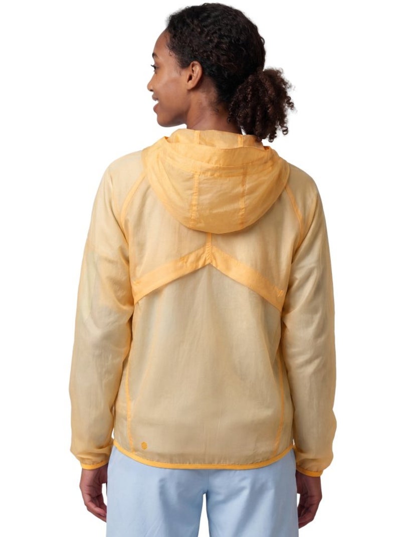 Chaqueta cortavientos ultraligera montaña mujer mujer laugavegur-w Amarillo - Kiabi