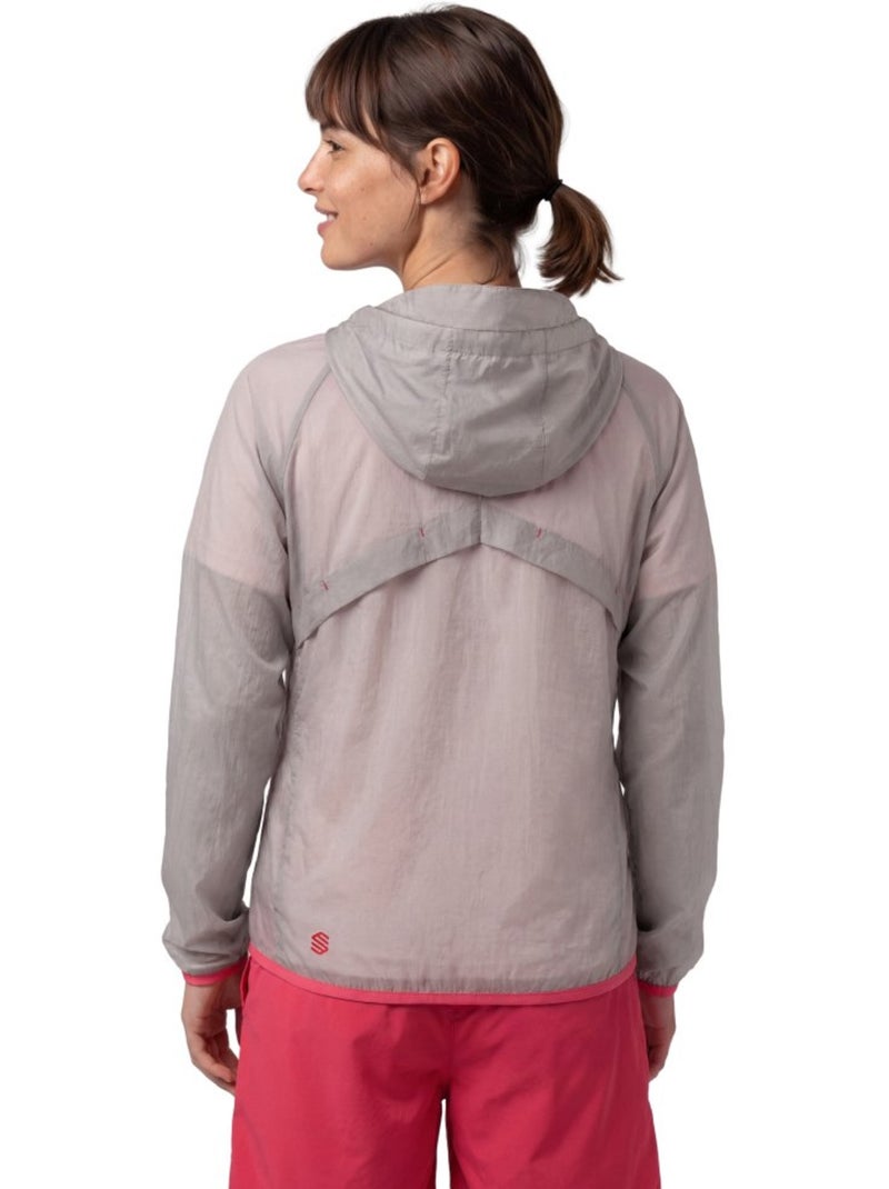 Chaqueta cortavientos ultraligera montaña mujer mujer laugavegur-w Blanco - Kiabi