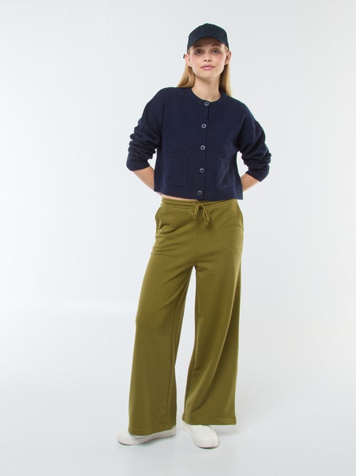 Chaqueta cropped de punto - Kiabi