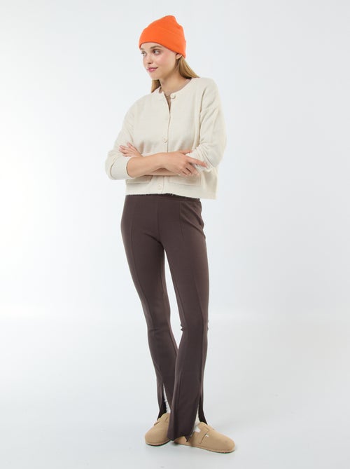 Chaqueta cropped de punto - Kiabi