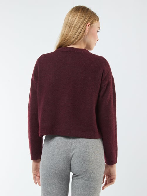 Chaqueta cropped de punto - Kiabi Chaqueta cropped de punto - Kiabi