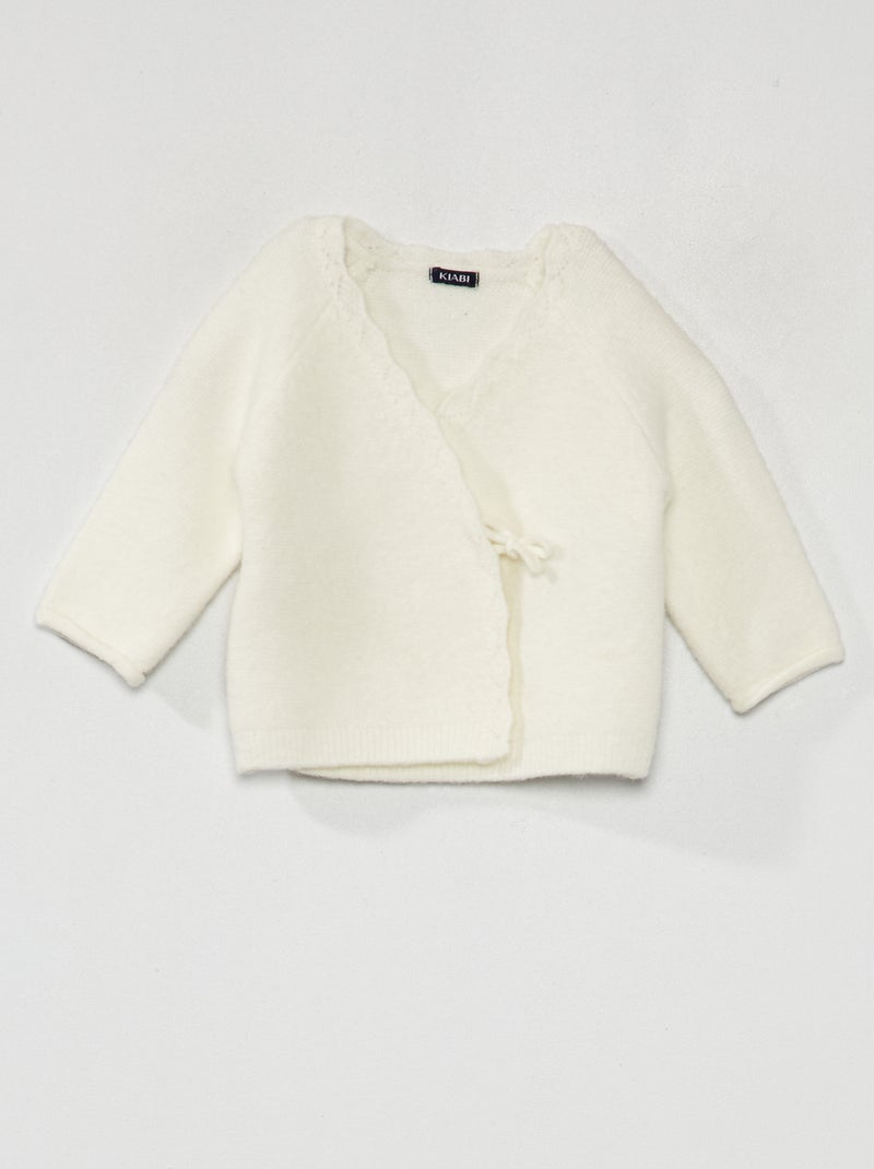 Chaqueta cruzada Blanco - Kiabi