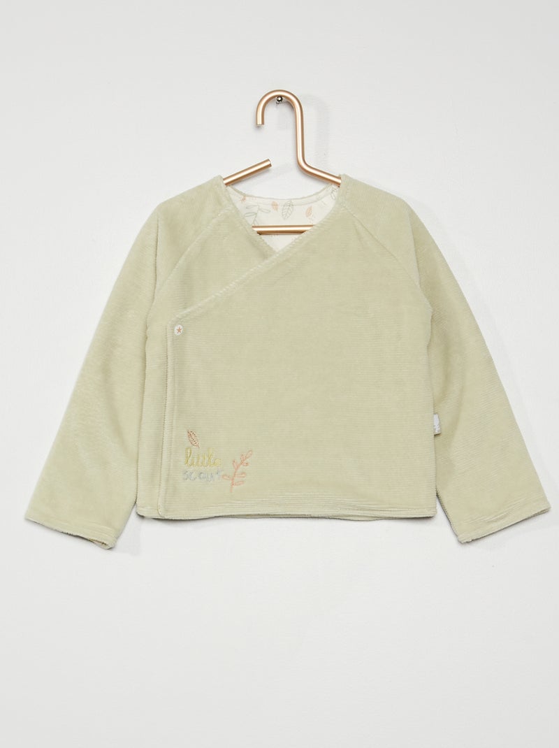 Chaqueta cruzada 'Petit Beguin' VERDE - Kiabi