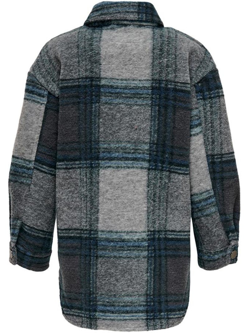 Chaqueta Cuadros Niña Kids ONLY Azul - Kiabi