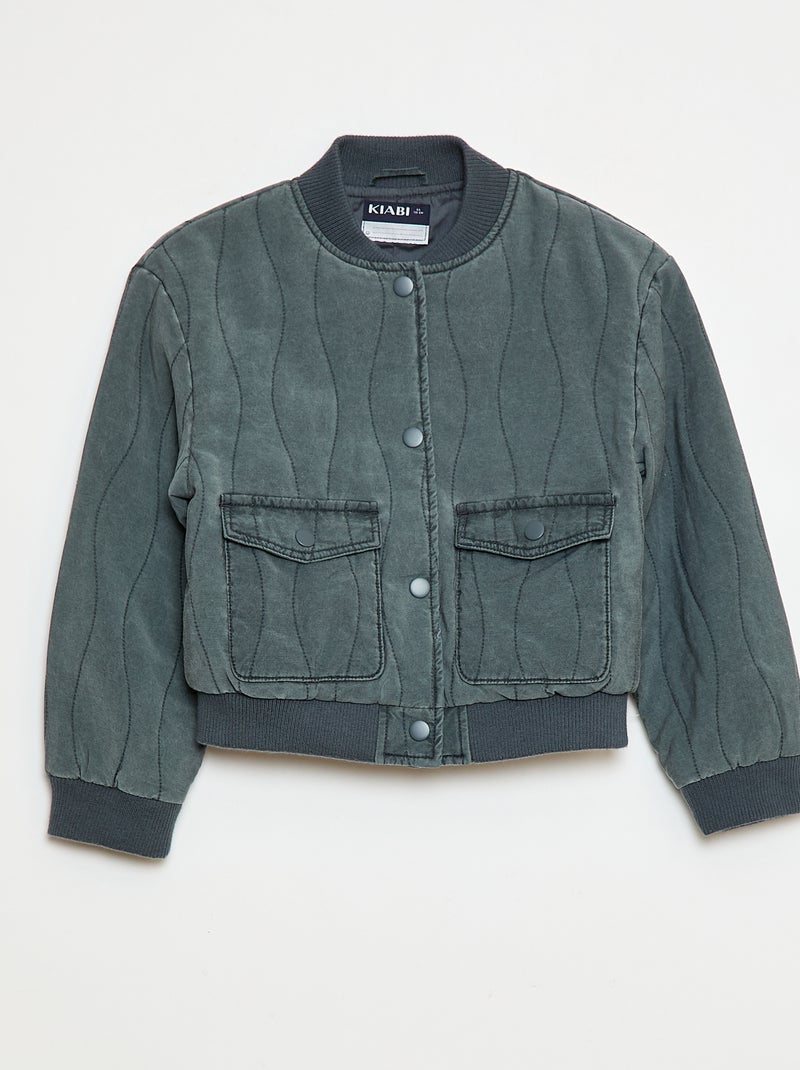 Chaqueta de algodón acolchado Negro - Kiabi
