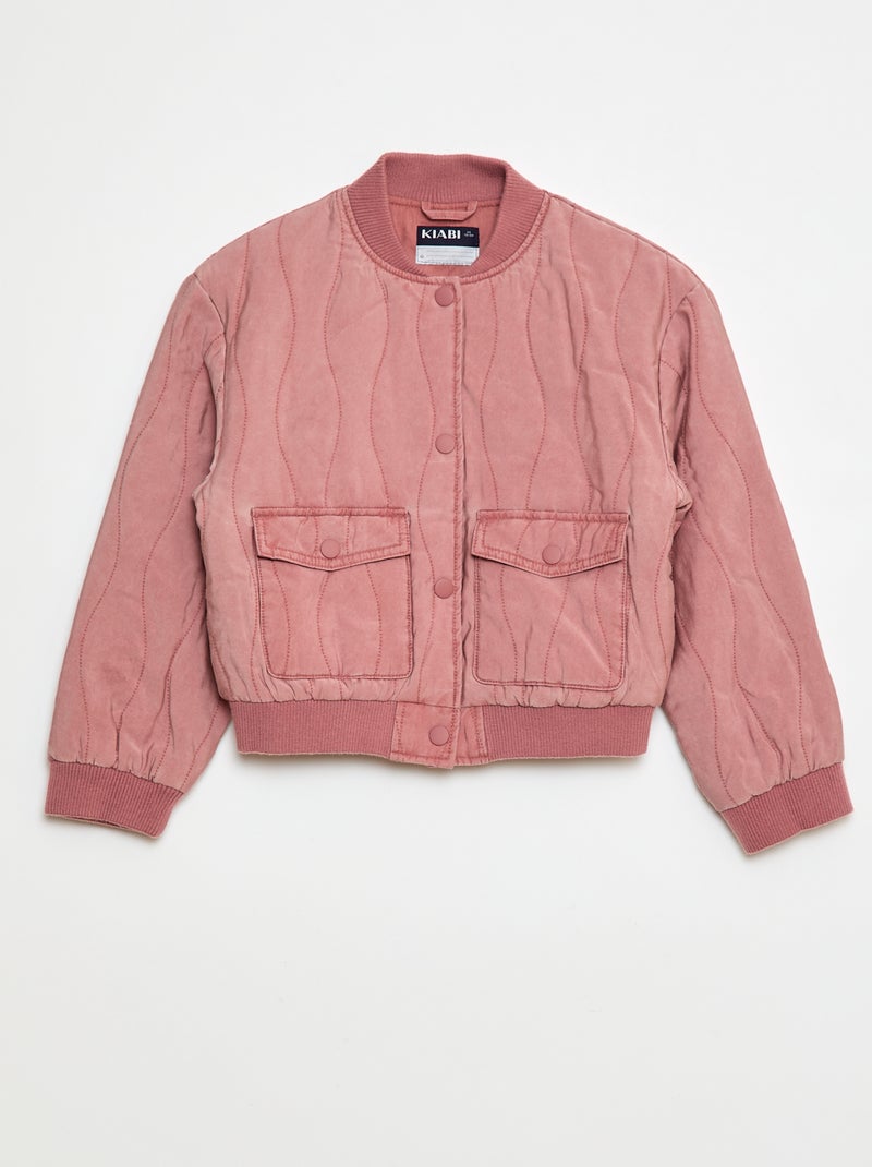 Chaqueta de algodón acolchado Rosa - Kiabi