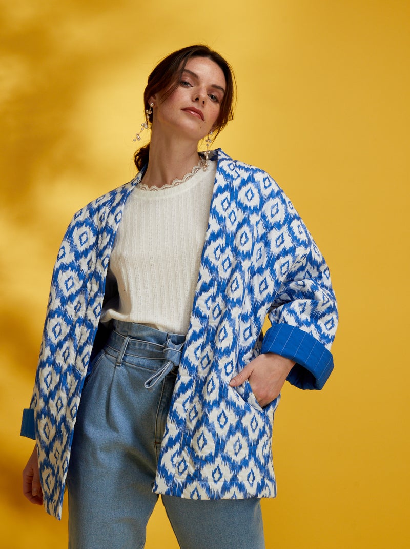Chaqueta de algodón AZUL - Kiabi