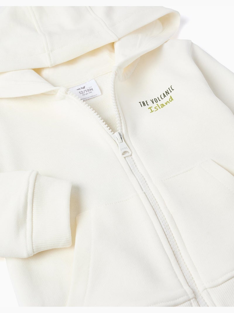 Chaqueta de algodón con capucha Cactus Garden Beige claro - Kiabi