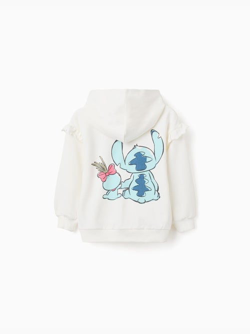 Chaqueta de algodón con capucha y estampados Stitch - Kiabi