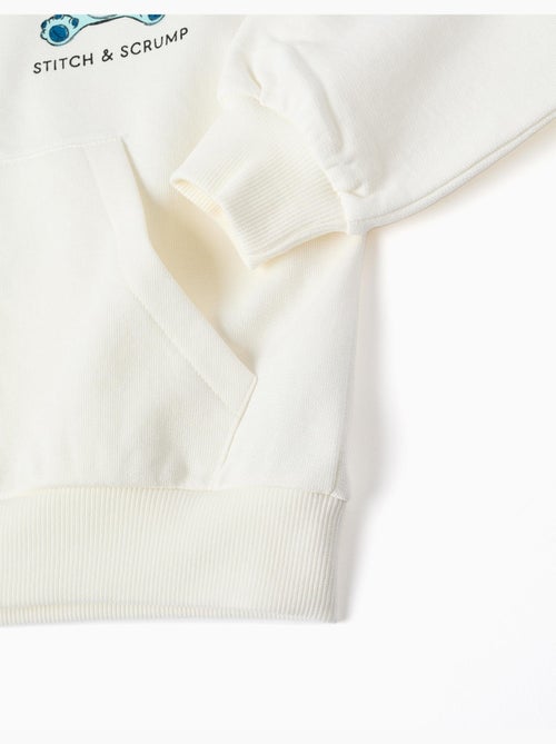 Chaqueta de algodón con capucha y estampados Stitch - Kiabi