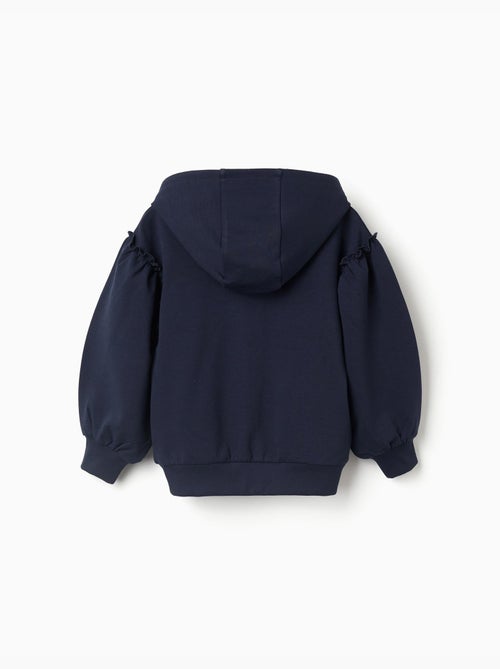 Chaqueta de algodón con capucha y volantes - Kiabi