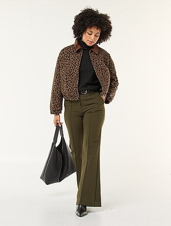 Chaqueta de algodón con cuello de pana