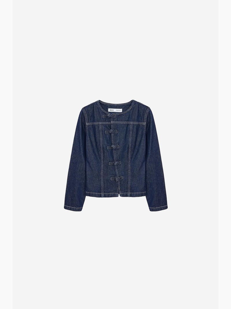 Chaqueta de algodón dilvin Azul ultramar - Kiabi