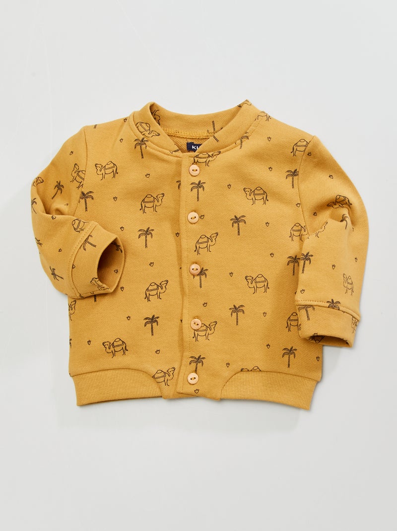 Chaqueta de algodón estampada AMARILLO - Kiabi
