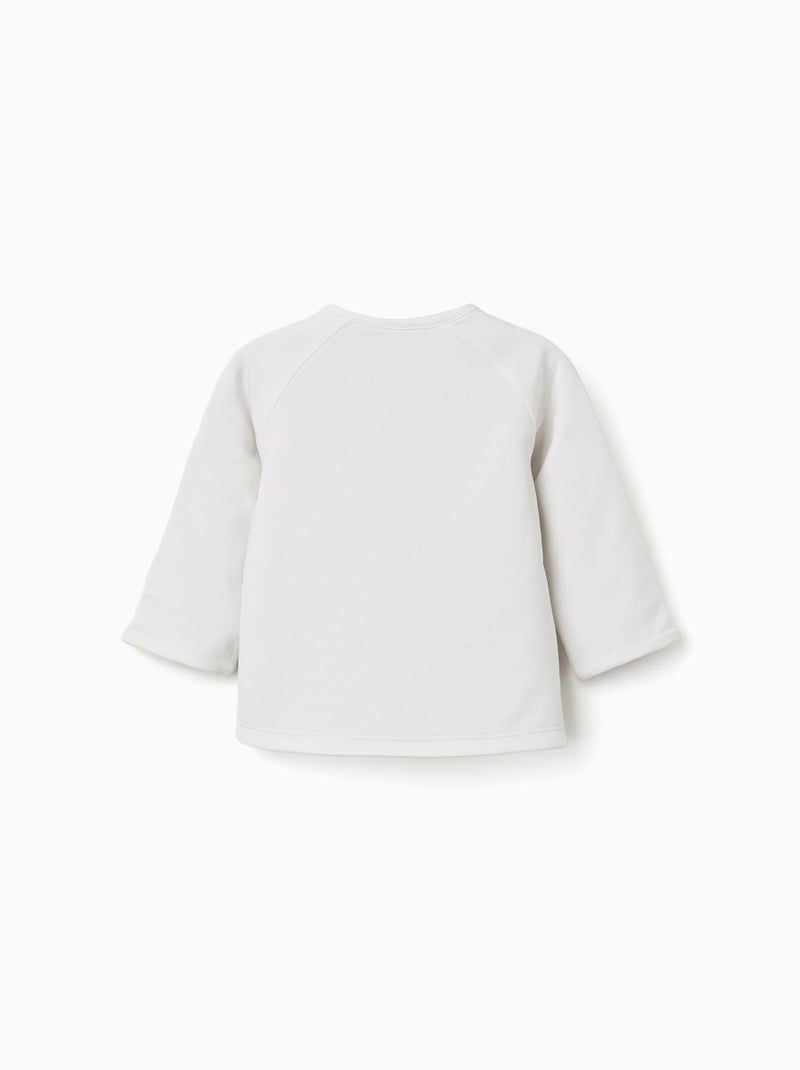 Chaqueta de algodón reversible Blanco - Kiabi