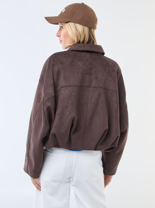 Chaqueta de ante sintético lisa - Kiabi